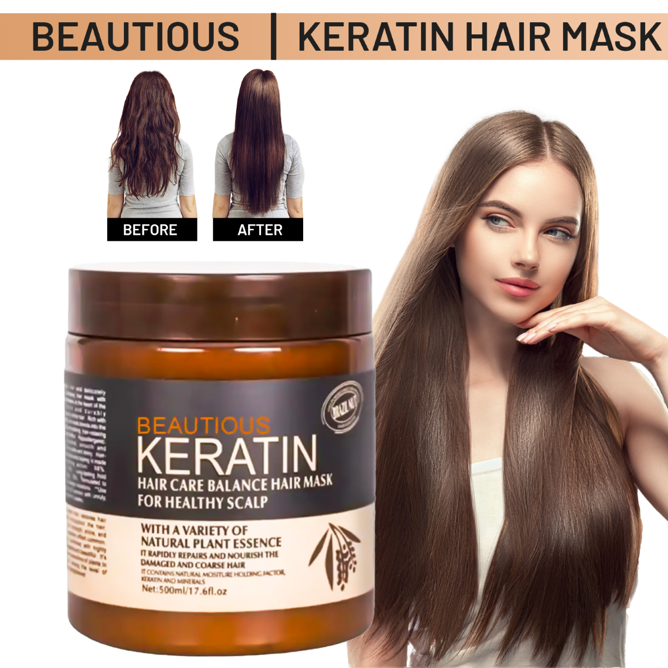 Keratin Hair Mask -500ml- Original