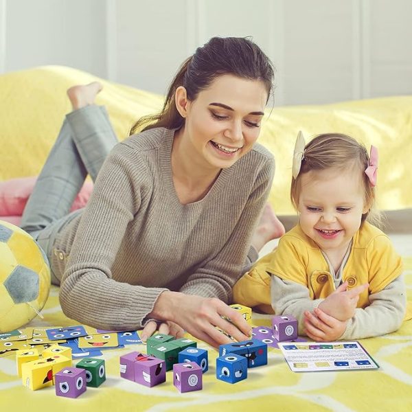 Fun Puzzle Children Wooden Face Changing Cube Game