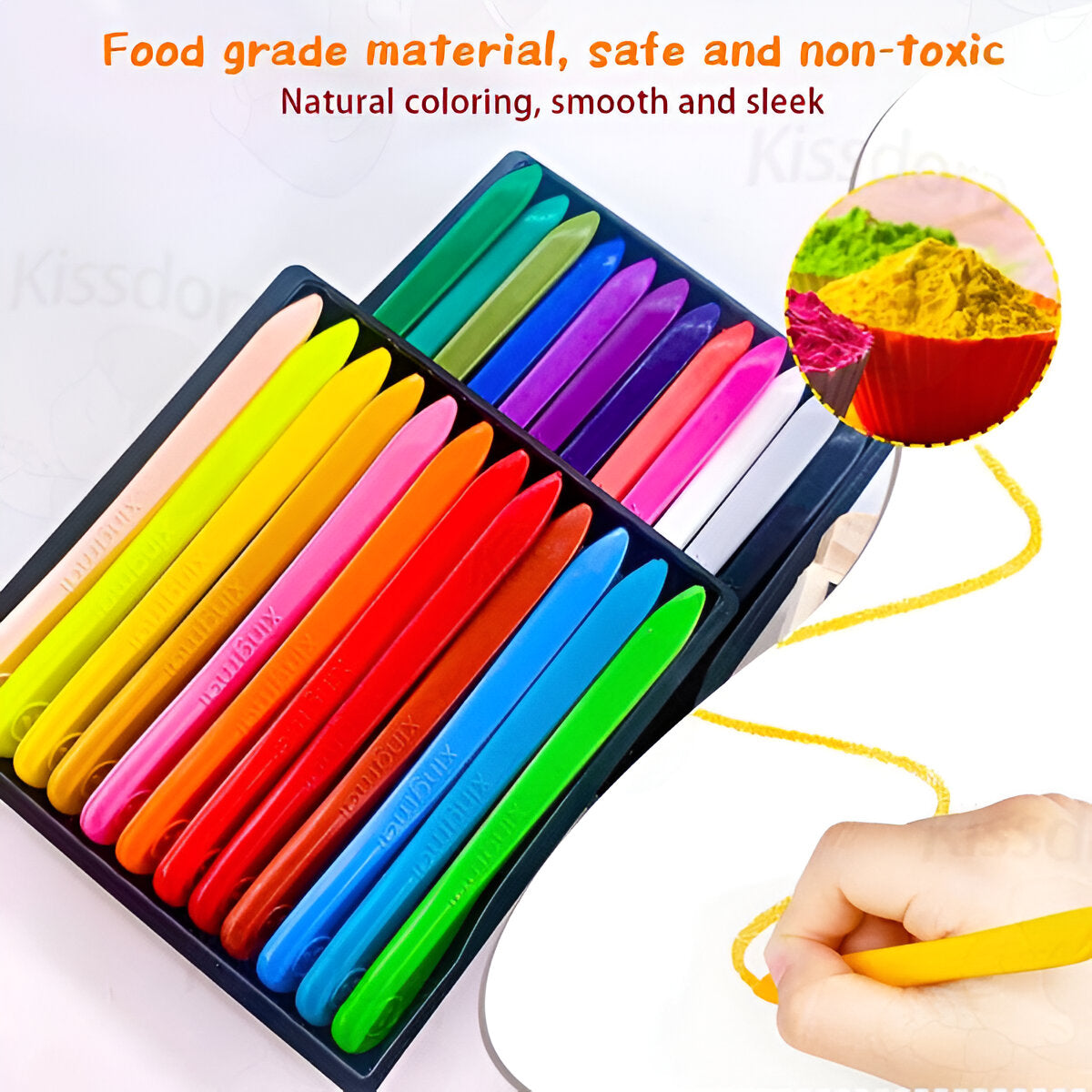 Plastic Crayons 12pcs Colors