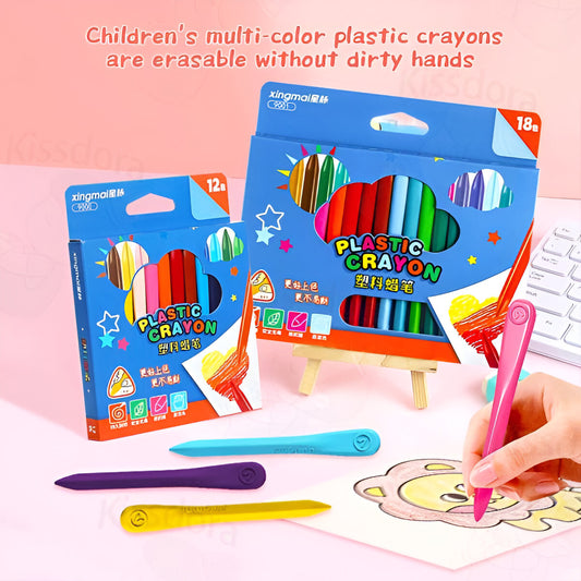 Plastic Crayons 12pcs Colors