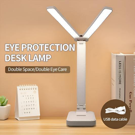 Foldable Double Head Reading Led Desk Lamp