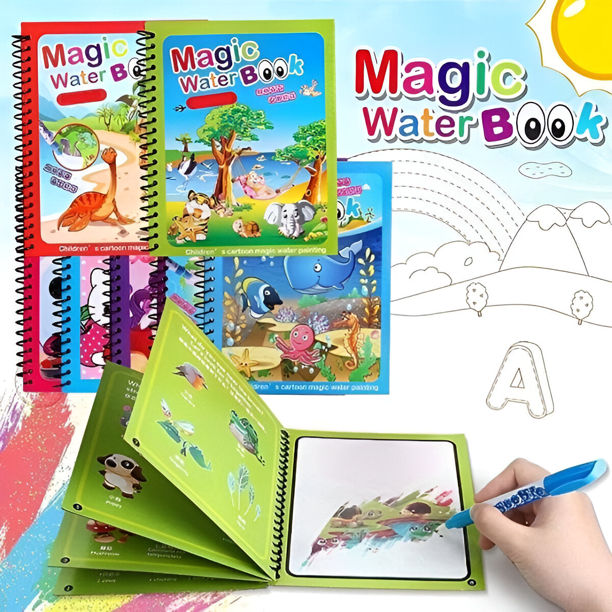 8 Pages Invisible Ink Magic Book With Pen