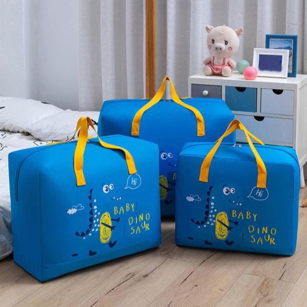 Storage Bags Cartoon Pattern Double Zipper